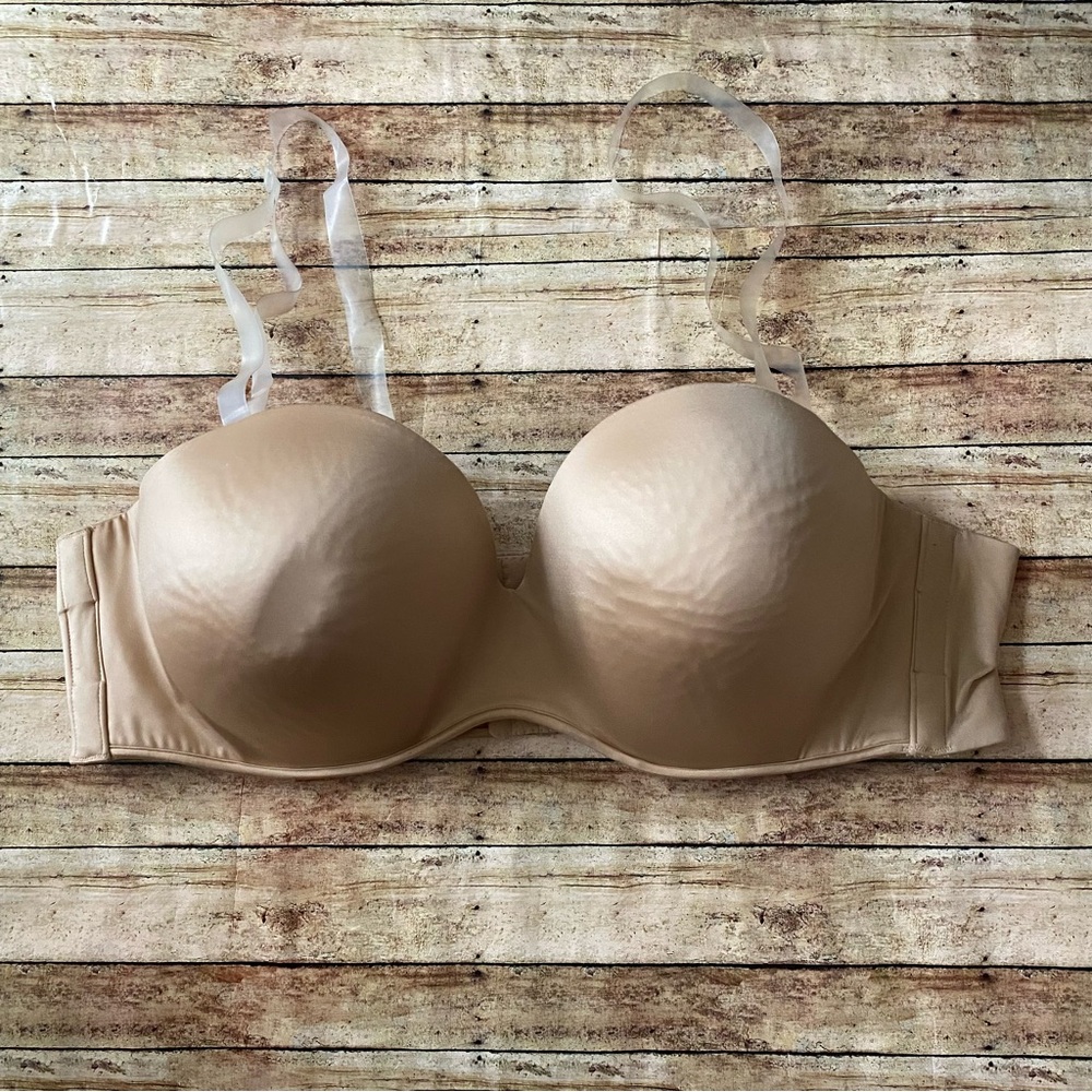 Cacique Tan Strapless Bra 46D